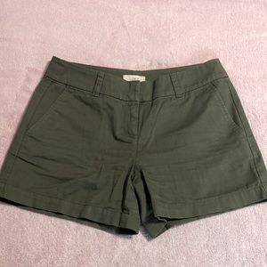 Loft Outlet Women’s Shorts, 4”, green, size 0